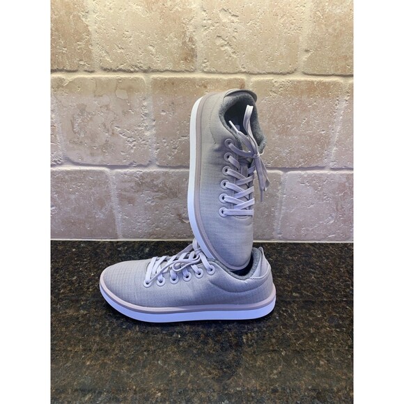 Allbirds Wool Piper Woven Sneaker Pewter Grey Blizzard Sole Size 7 EUC - Picture 11 of 11